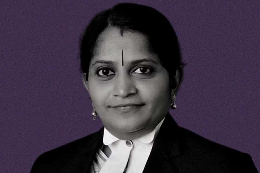 L. Chandra Victoria Gowri takes oath as a judge of the Madras High Court