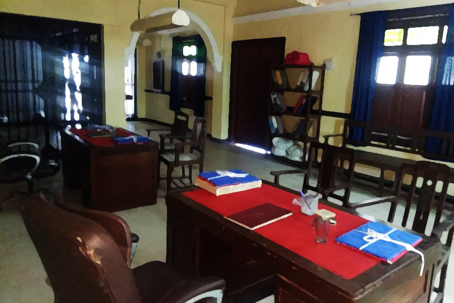 Representational picture of court