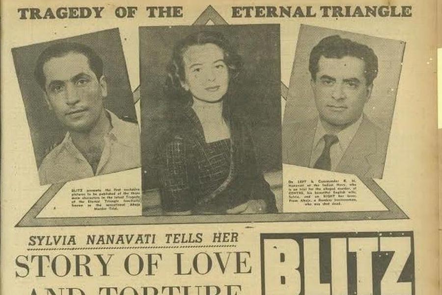 Picture of main characters of the Nanavati case KM Nanavati, Sylvia and Prem Ahuja