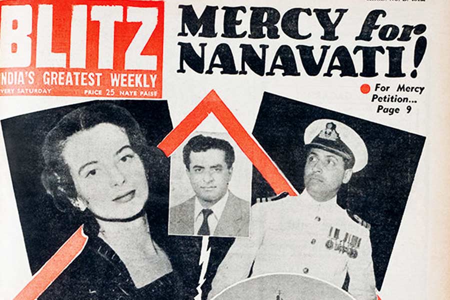 Picture of main characters of the Nanavati case Sylvia, Prem Ahuja and KM Nanavati