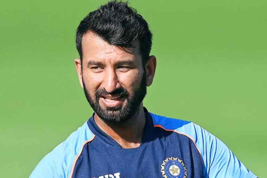 File picture of Indian cricketer Cheteshwar Pujara