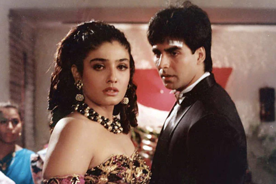 Raveena Tandon and Akshay Kumar