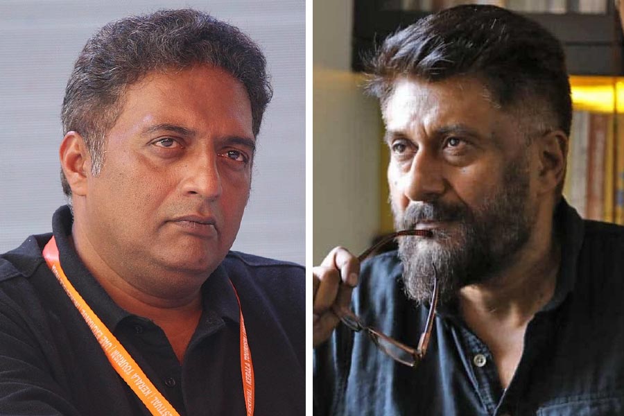 photo of South Indian Actor Prakash Raj and Bollywood Director Vivek Agnihotri