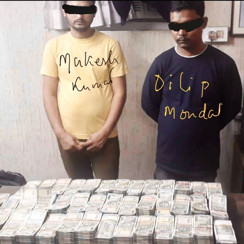 cash recovered in kolkata.