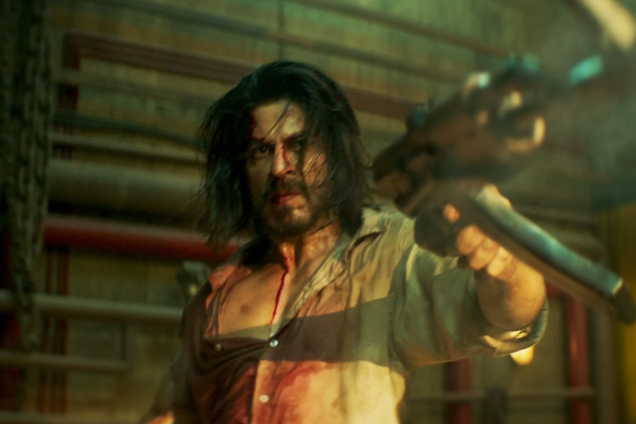 photo of a movie scene in Pathaan.