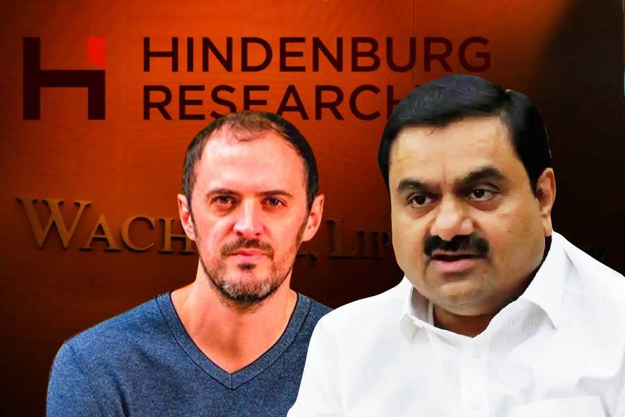 File image of Hindenburg Reasearch founder Nathan Anderson and Adani Group Head Gautam Adani