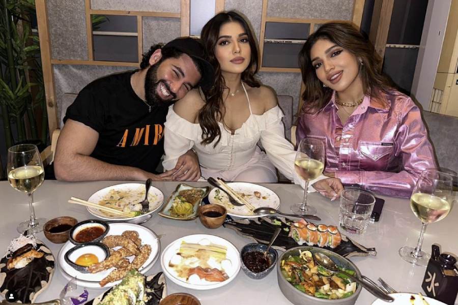 Samiksha Pednekar, Bhumi Pednekar and Orhan Awatramani
