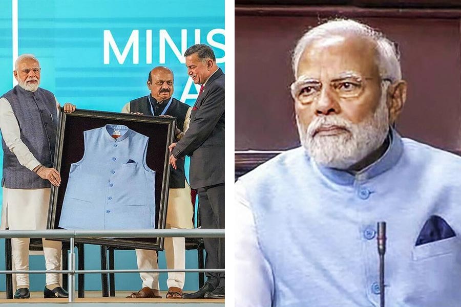 image of PM Narendra Modi\\\\\\\\\\\\\\\\\\\\\\\\\\\\\\\'s jacket.