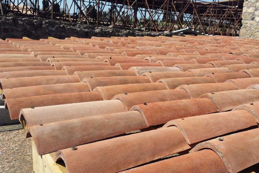 Picture of terracotta tiles