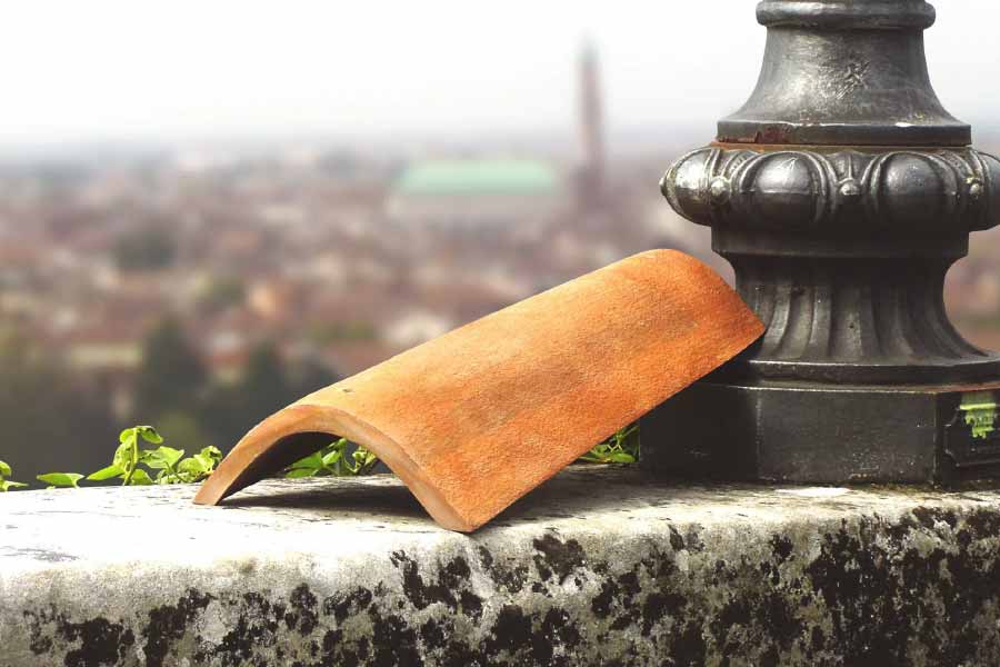 Representational picture of terracotta tiles