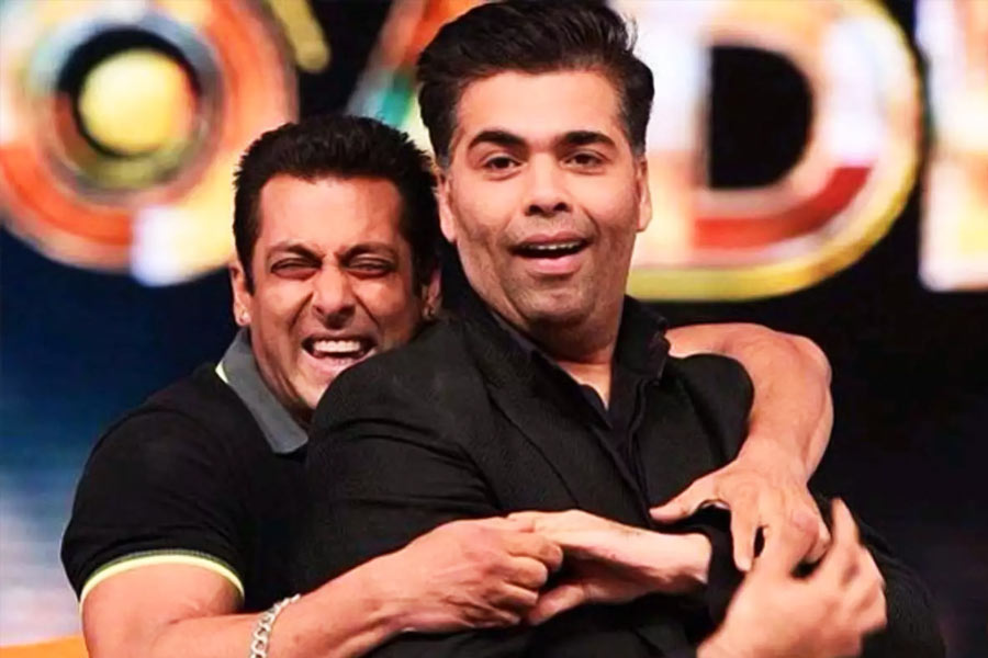 image of salman khan and Karan Johar