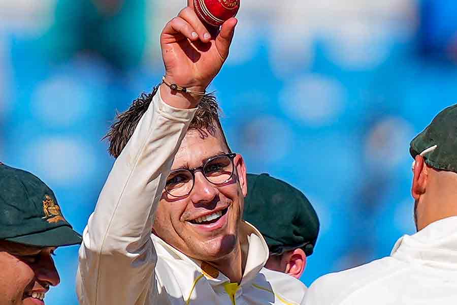 Todd Murphy took 7 wickets in debut match