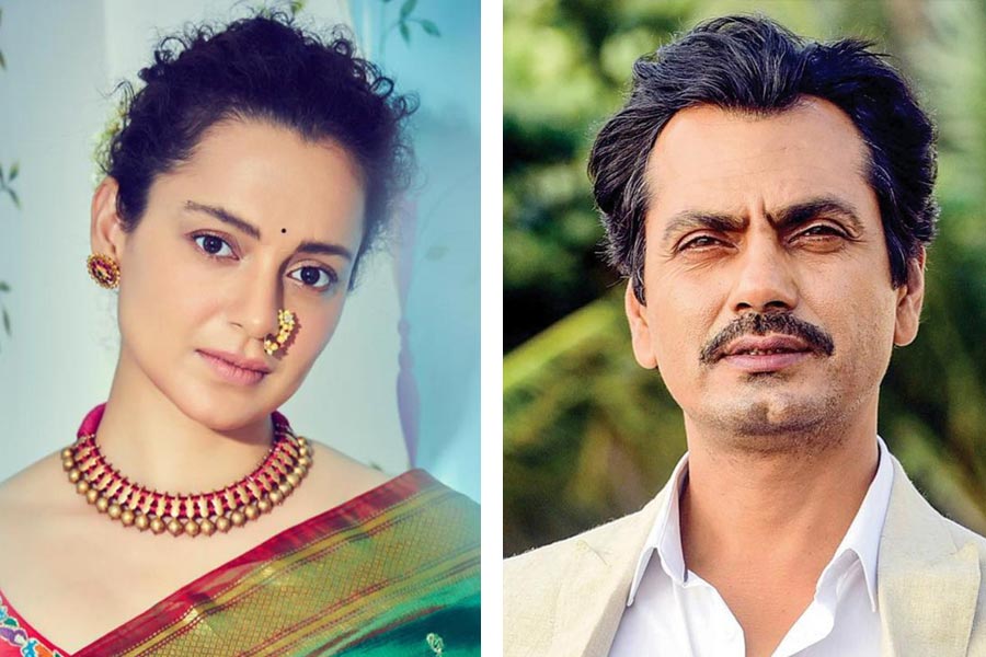 Photograph of Kangana Ranaut and Nawazuddin Siddiqui.