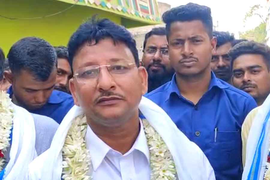 Kajol Sheikh raises voice against the district sabhadhipati of Birbhum Bikash Roychoudhury