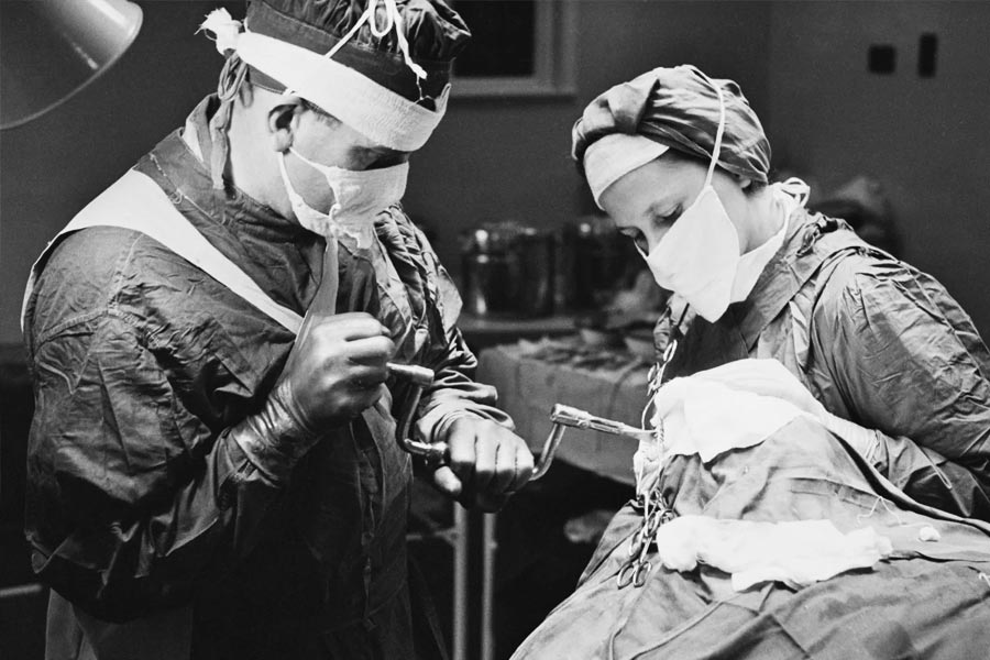 Lobotomy surgery was performed to treat mental illness.