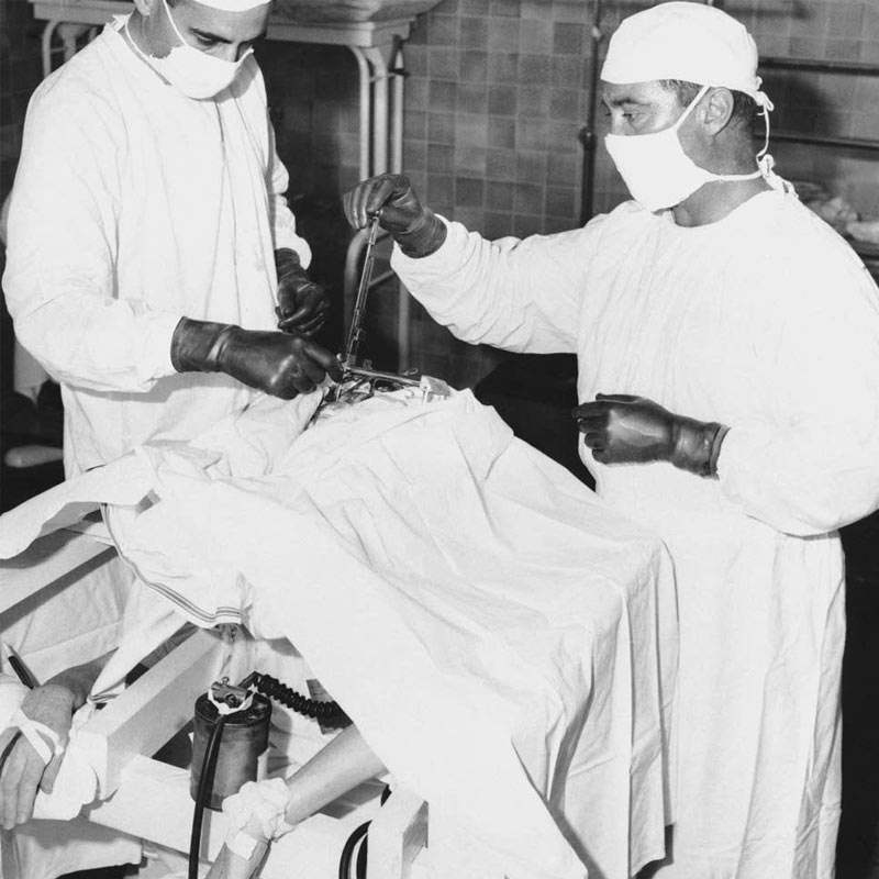 Lobotomy surgery was performed to treat mental illness.