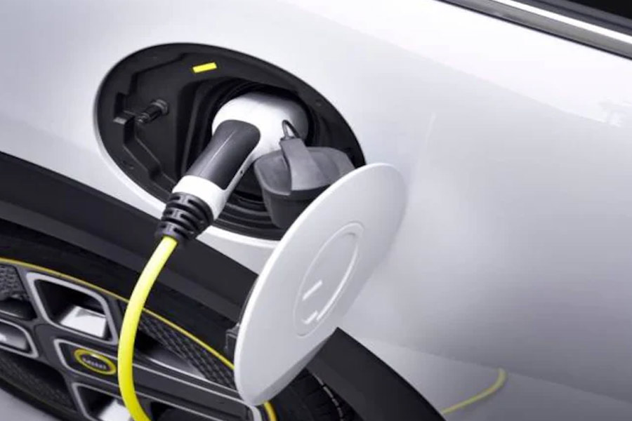 A Photograph of Lithium Electronic Vehicle.