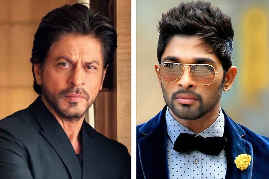 photo of Bollywood Actor Shah Rukh Khan and South Indian Actor Allu Arjun