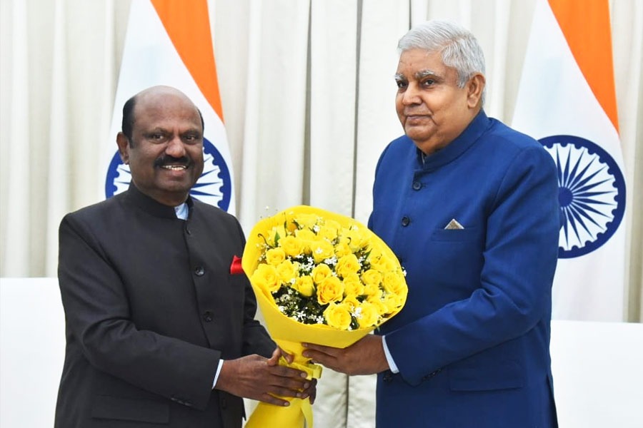 Governor CV Ananad Bose met vice president Jagdeep Dhankar in Delhi
