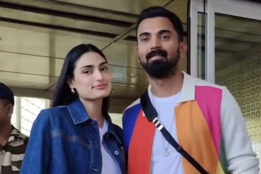 Photograph of Athiya Shetty and KL Rahul.
