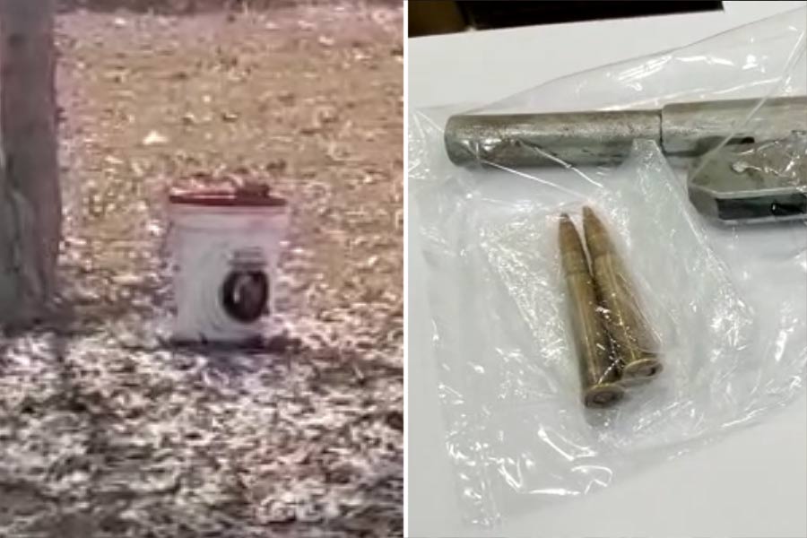 Bomb and arms recovered from Birbhum