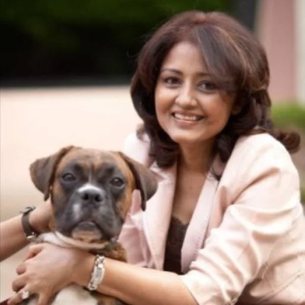 A Photograph of Leena Gandhi Tewari.