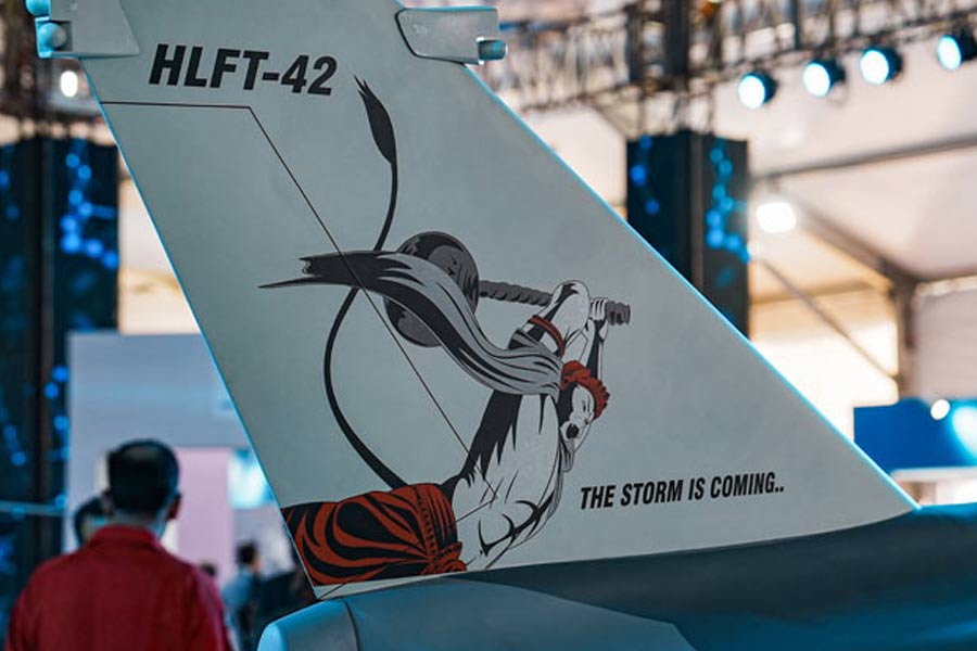 file image of the aircraft with Hanuman sticker 