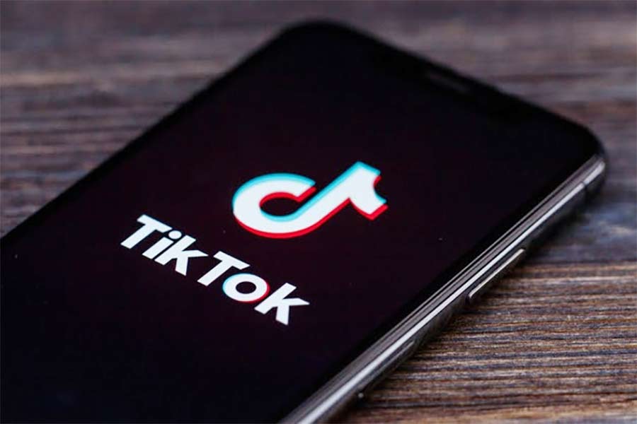 Picture of TikTok app in a mobile