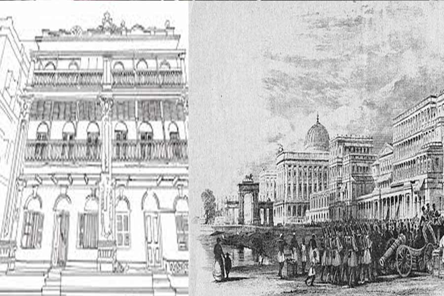 বাজারে রূপান্তরিত হওয়ার আগে সাবেক ব্রিটিশ কলকাতার এই জায়গায় একটি বিশাল বাগানবাড়ি ছিল।