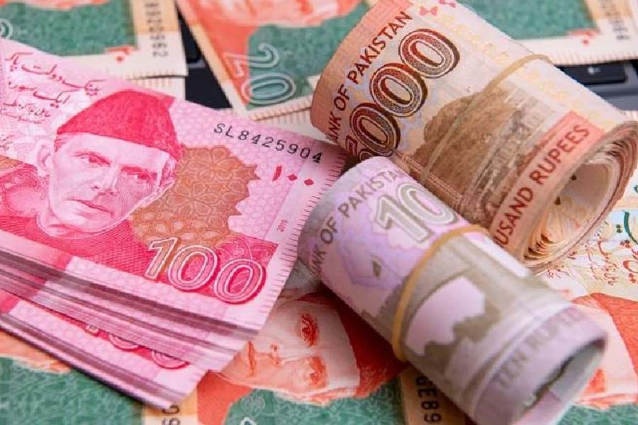 A photograph of Pakistan Currency.