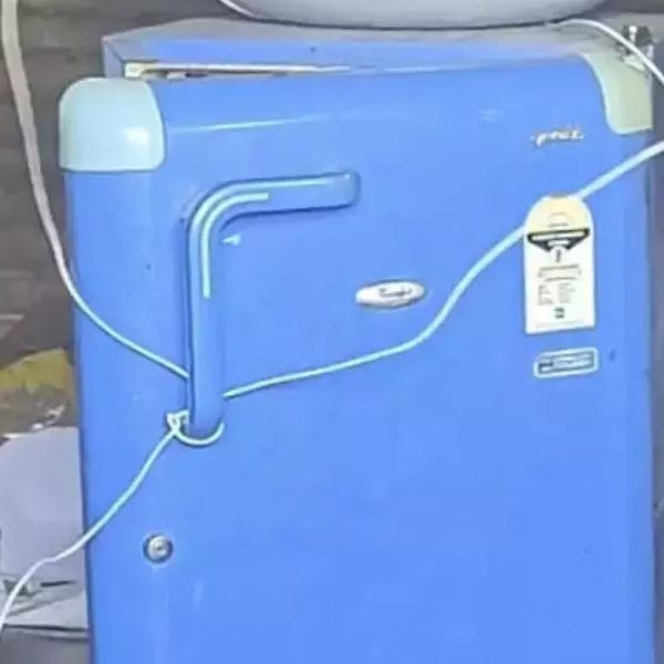 the fridge where nikki yadav's body was found.