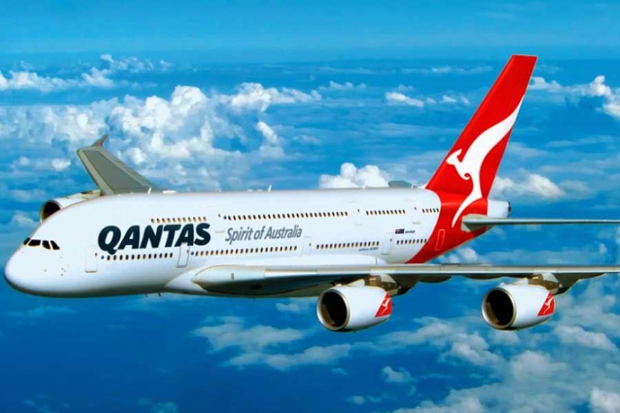 image of Qantas airways 