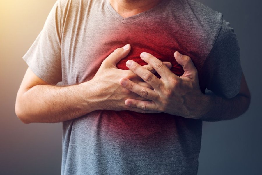An image of representing chest pain