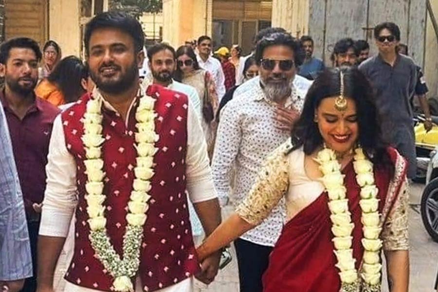 image of marriage of Swara Bhasker 