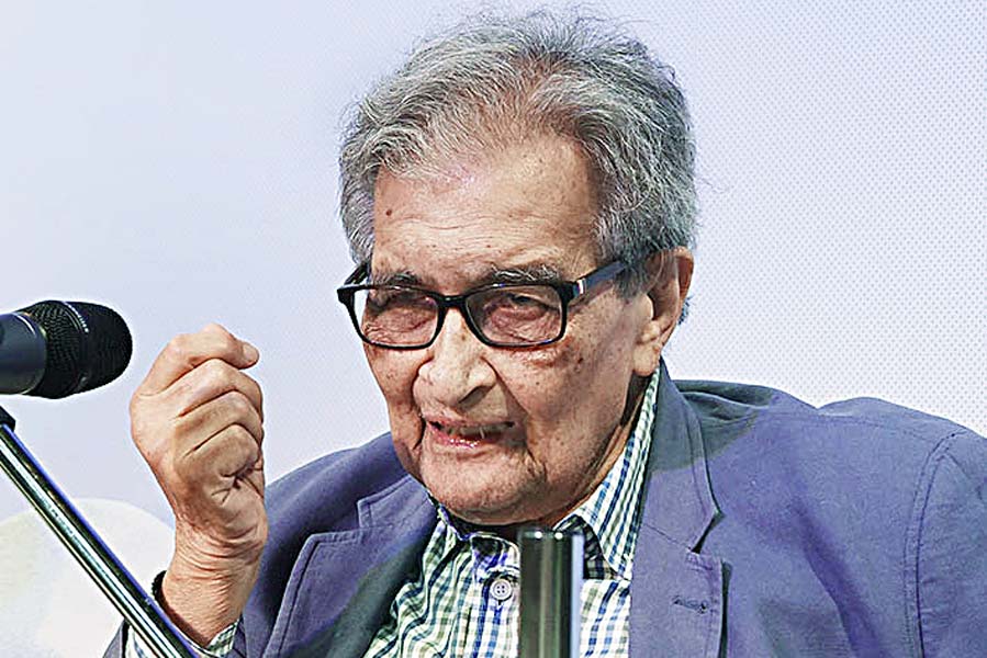 Picture of Amartya Sen.