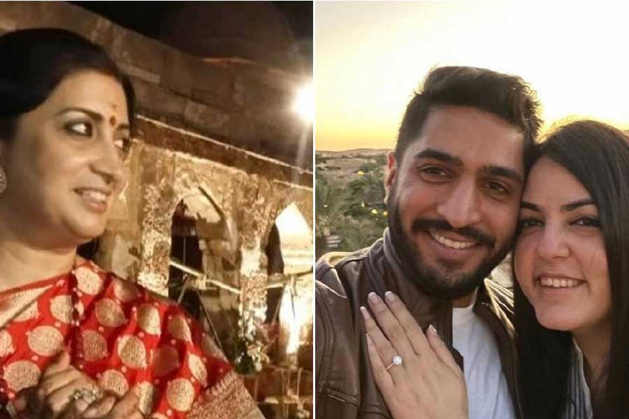 Smriti Irani's daughter Shanelle and Arjun Bhalla