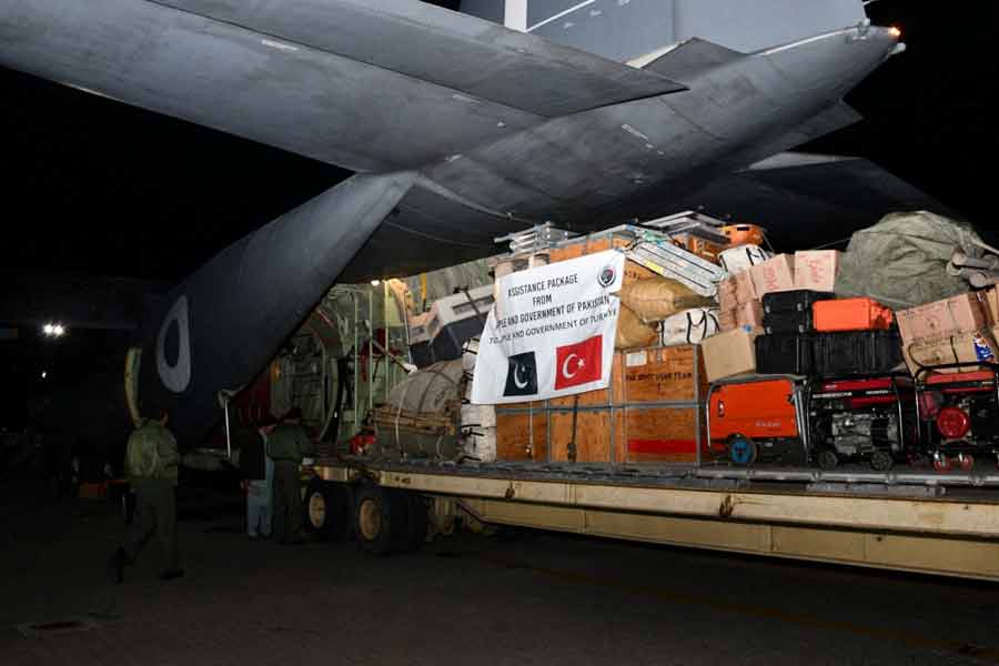 Pakistan sent relief to Turkey