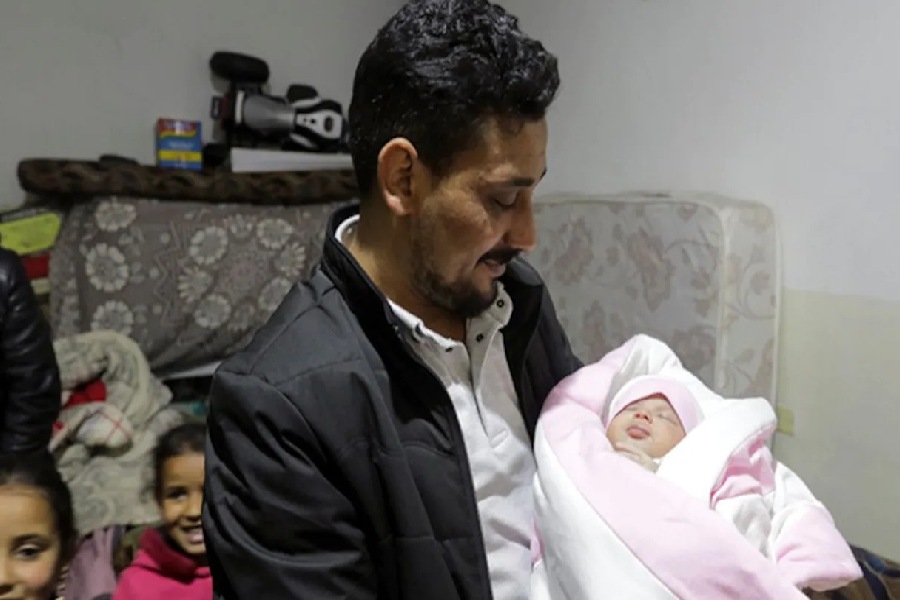 Syrian Child rescued from earthquake rebel was adopted by uncle and aunt.