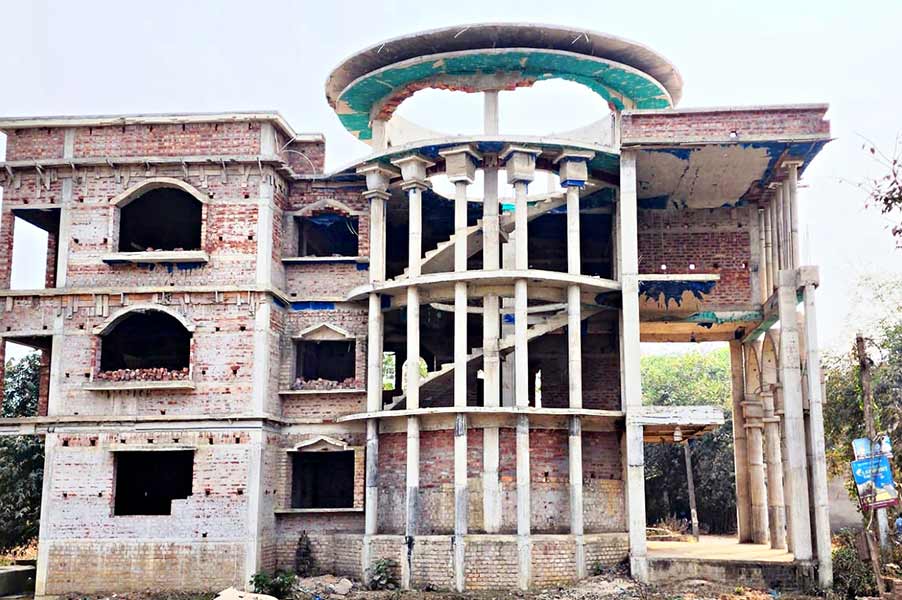 under construction house of Shahid who was arrested by CBI