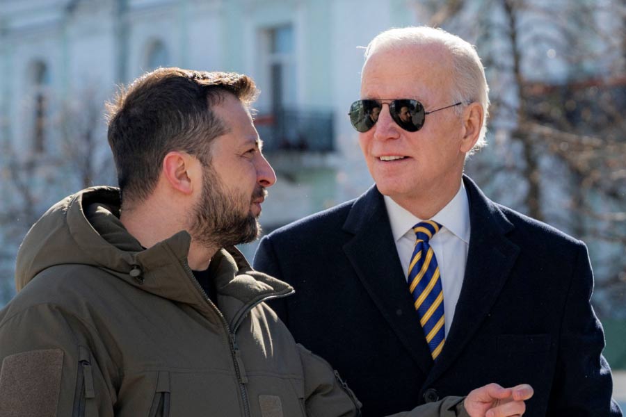 Russia-Ukraine War: US President Joe Biden made a surprise trip to Kyiv