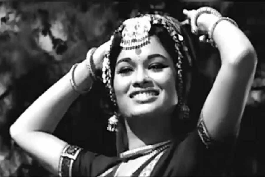 A Photograph of Bollywood Actress Bela Bose.