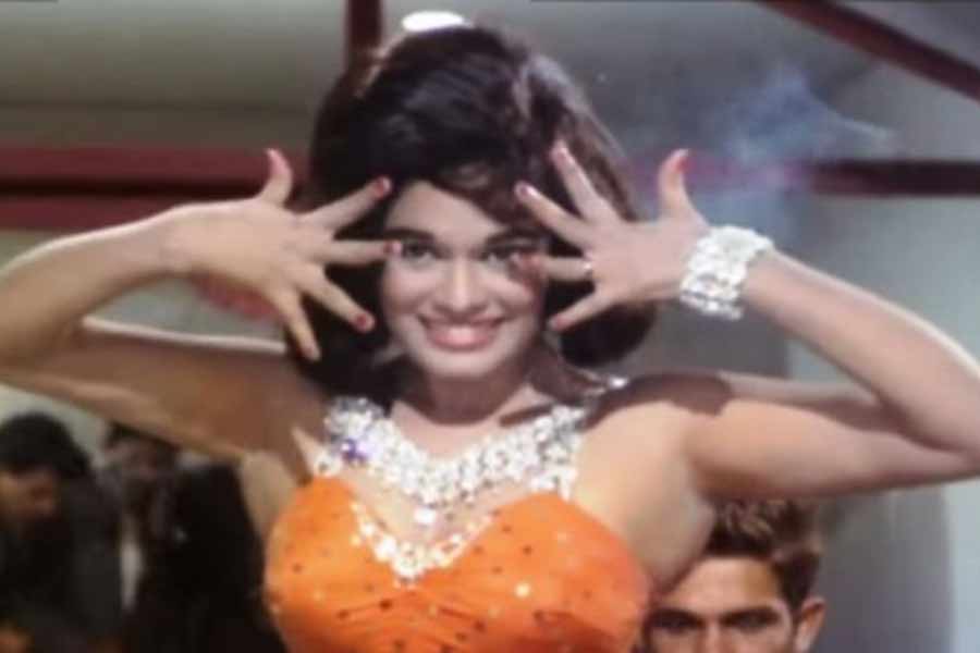 A Photograph of Bollywood Actress Bela Bose.