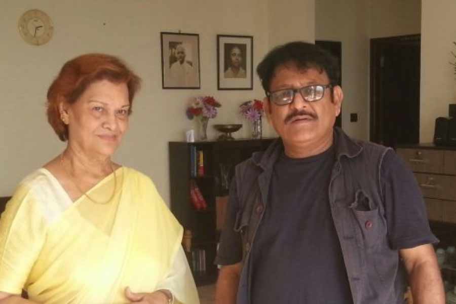 A Photograph of Bollywood Actress Bela Bose.