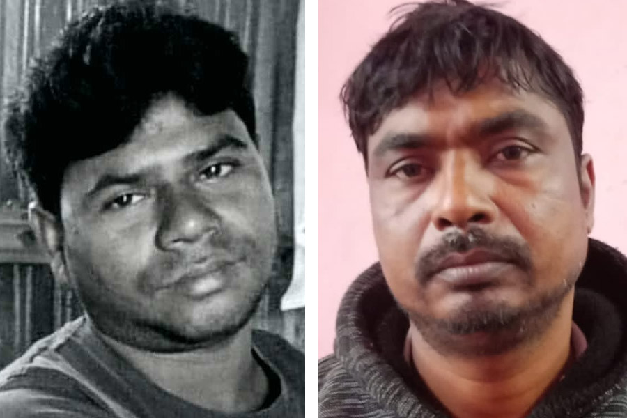 Picture of Sadhan Mondal and accused