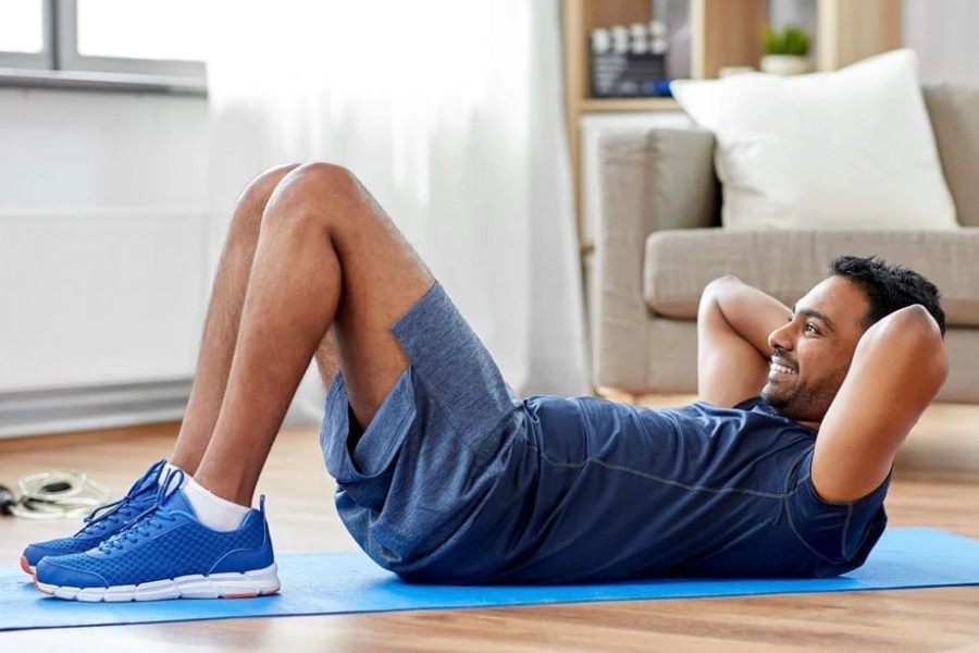 image of doing exercise