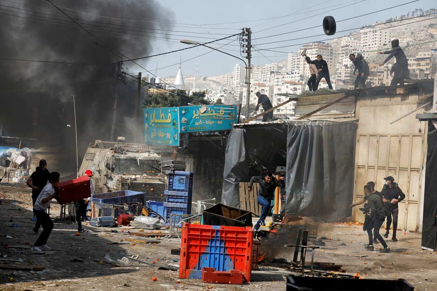 Picture of clash in Nablus.