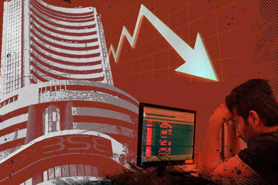 Share market: sensex down 125 points, nifty loses 42 points.