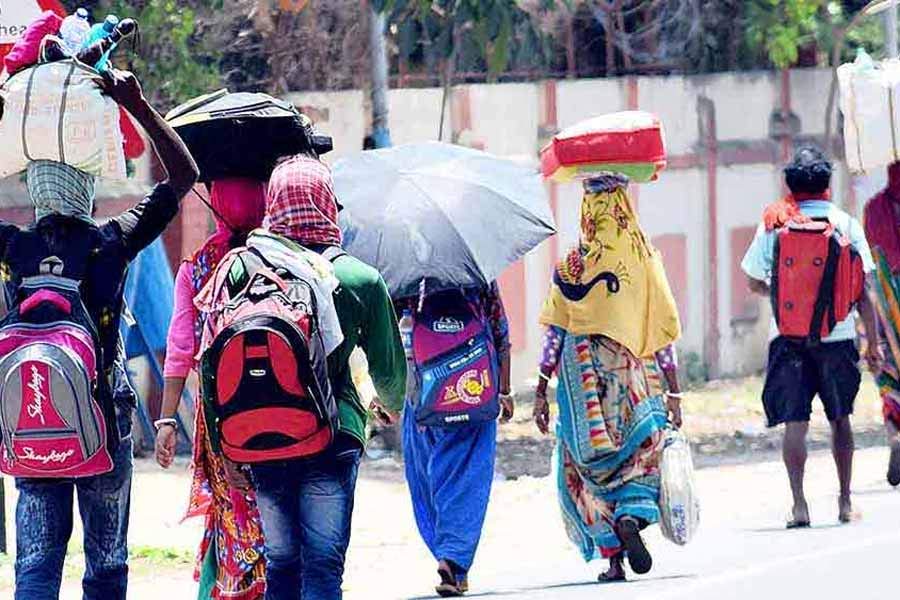 Migratory workers of West Bengal returning home during covid19 pandemic