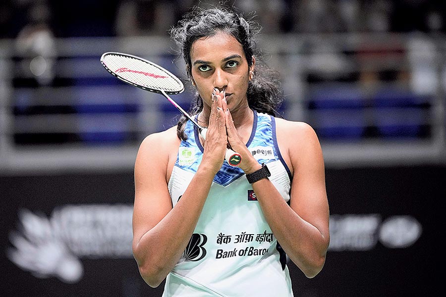 A Photograph of the Badminton player PV Sindhu