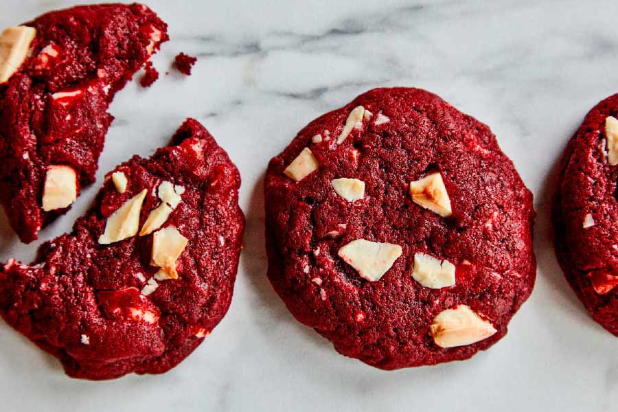 image of red velvet cookies